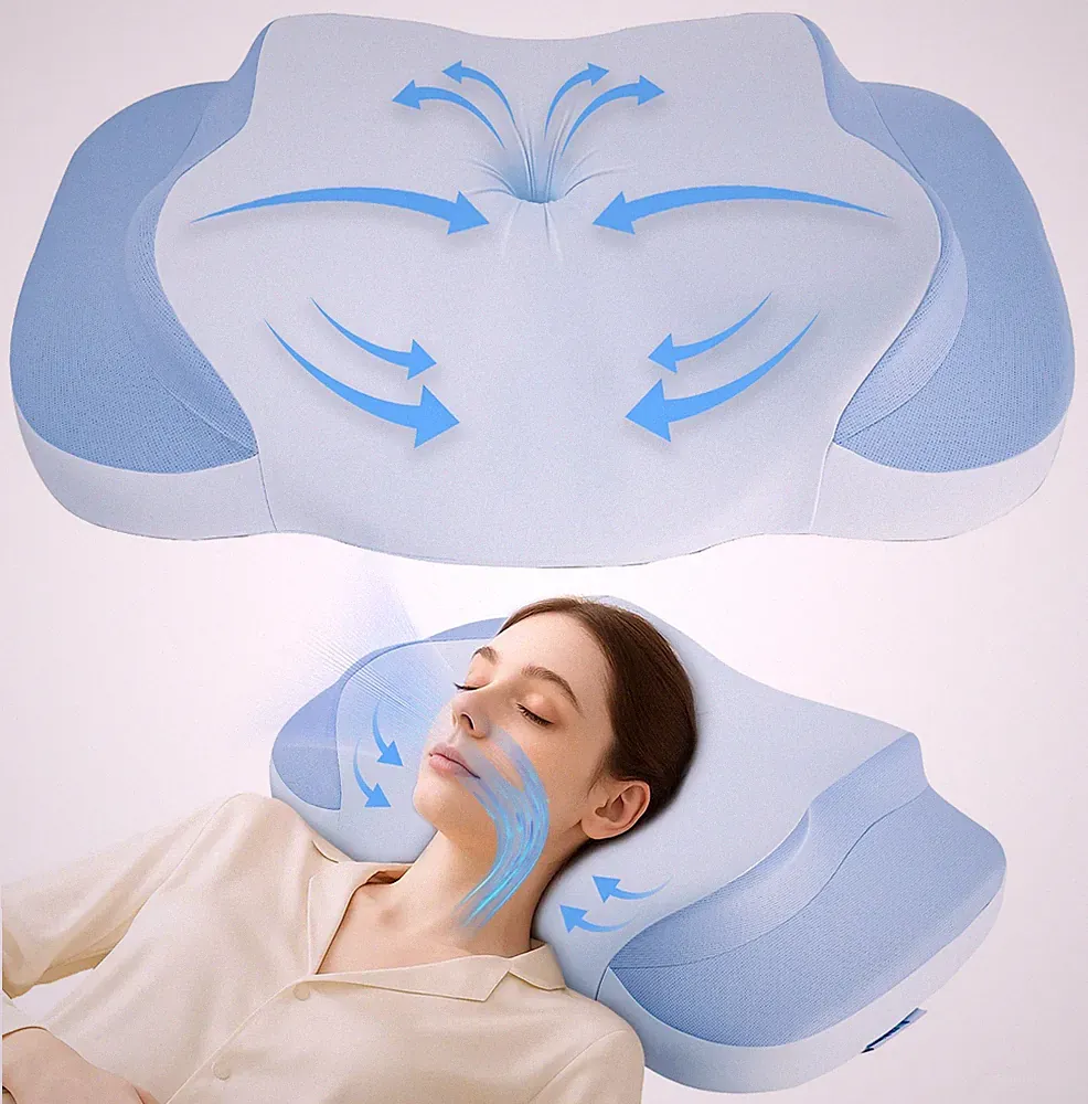 IDEA Nackenkissen Kopfkissen, Memory Foam Orthopädische Kissen, Ergonomisches