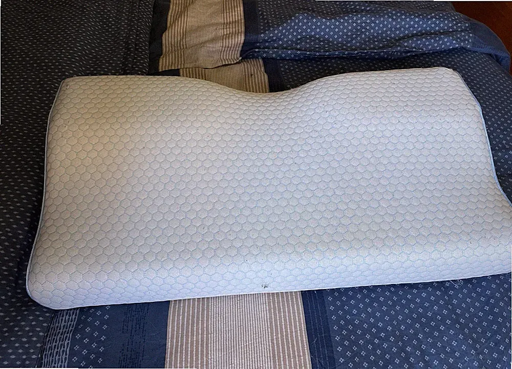 Jadeilio orthopädisches Kissen ergonomisch weiß/hellblau Mesh Schaumstoff