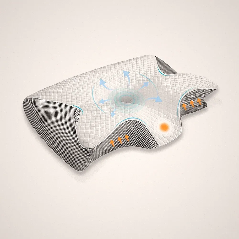 JINER Nackenkissen zum Schlafen, orthopädisches Memory Foam Kissen, Kissen...