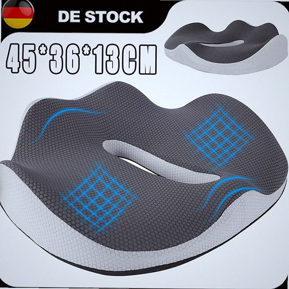 Keilkissen Auto Orthopädisches Sitzkissen,Memory Foam Steißbeinkissen für Büro