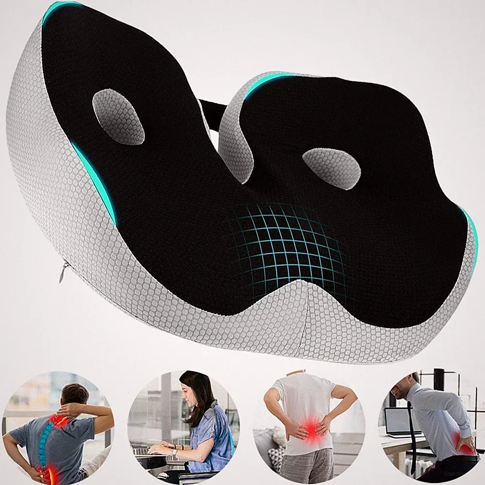 Keilkissen Auto Orthopädisches Sitzkissen,Memory Foam Steißbeinkissen für Büro