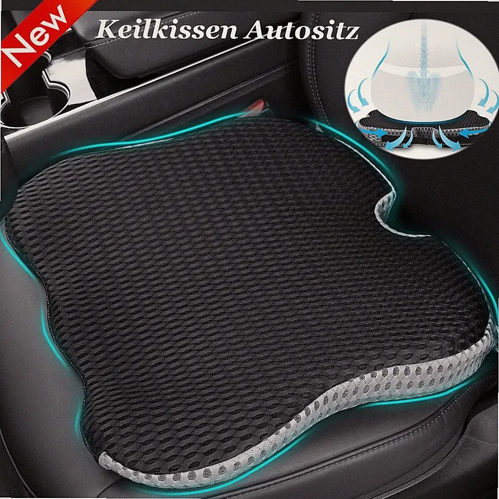Keilkissen Sitzkissen Auto Orthopädisches Sitzkeil Sitzkeilkissen Memory Foam-DE
