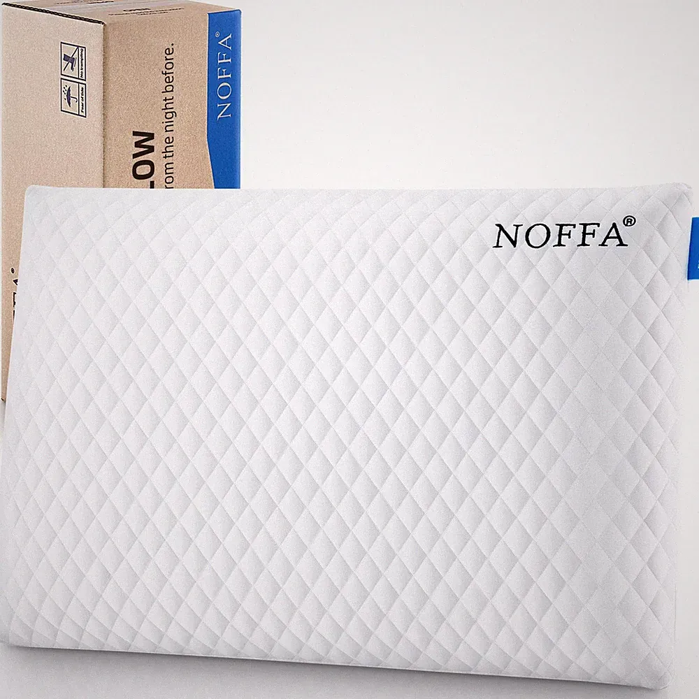 Kissen Bauchschläfer Memory Foam Flach Dünn Schlafkissen Rückenschläfer 6 cm