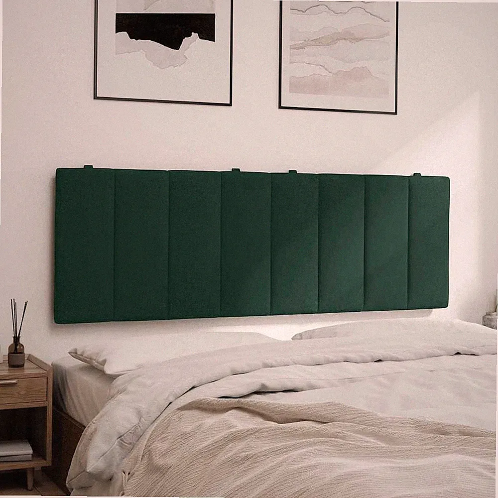 Kissen für Kopfteil Polsterkopfteil Wandkissen Polsterpaneel Samt 80-180cm