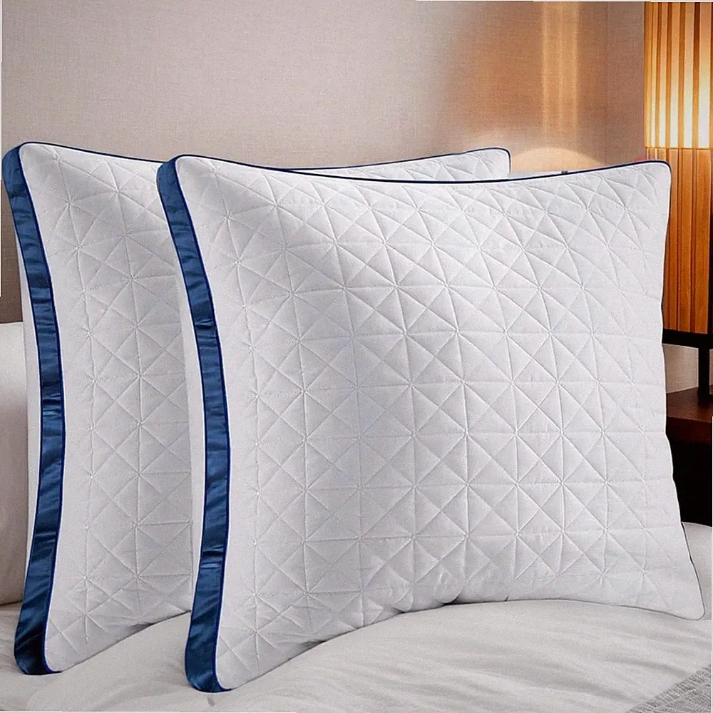 Kissen Kopfkissen 80x80 cm 2er Set,2X orthopädisches Seitenschläferkissen N