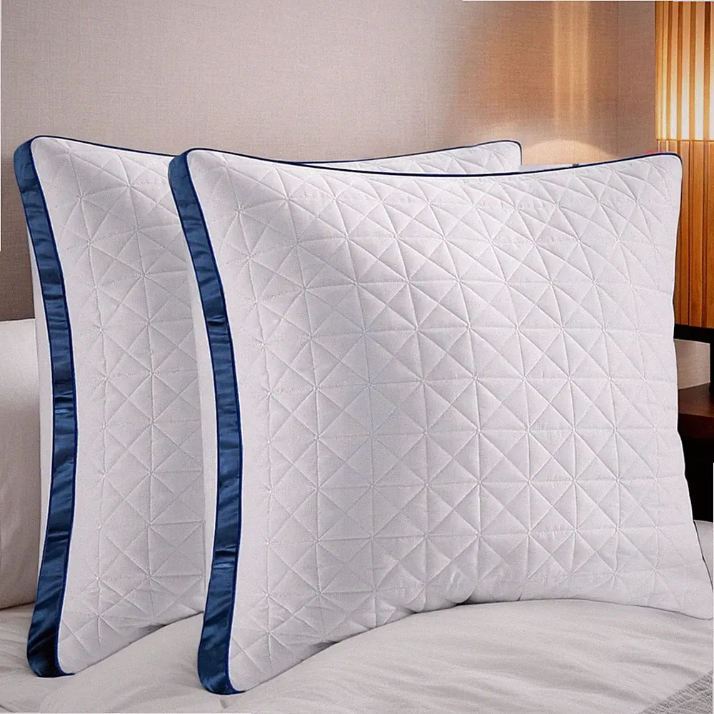 Kissen Kopfkissen 80x80 cm 2er Set,2X orthopädisches Seitenschläferkissen Nac...