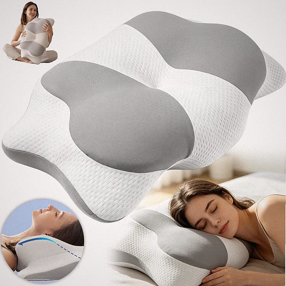 Kissen Memory Foam Kissen Seitenschläferkissen Ergonomisch Waschbar Orthopädisch