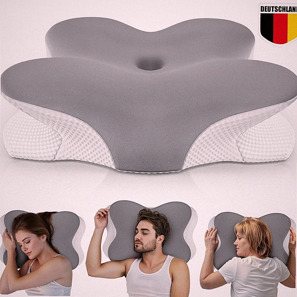 Kissen, Nackenkissen für Seitenschläfer, Memory-Schaum Kissen, Ergonomischer DHL