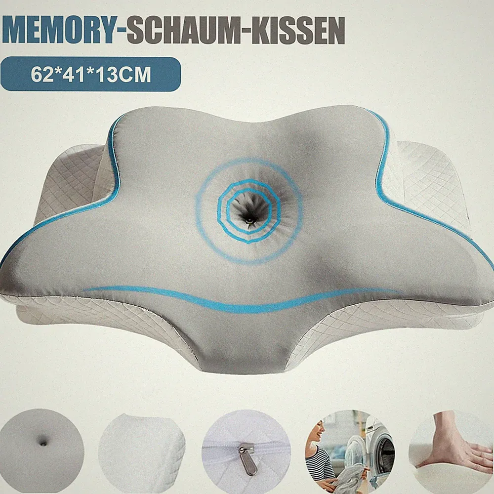 Kissen Nackenkissen Nackenstützkissen Orthopädisch Schmerzen für Seitenschläfer