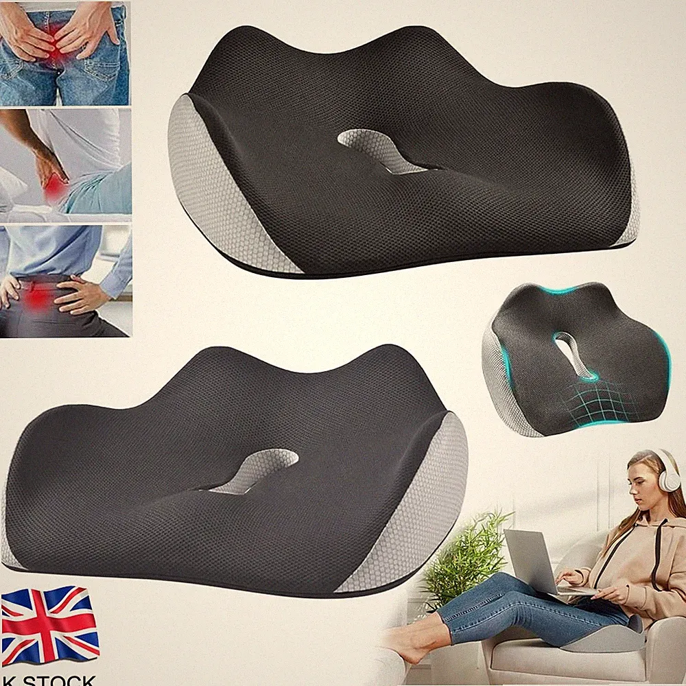 Kissen Sitzkissen Steißbein Orthopädisch Rückenschmerzlinderung Memory Foam Bürostuhl