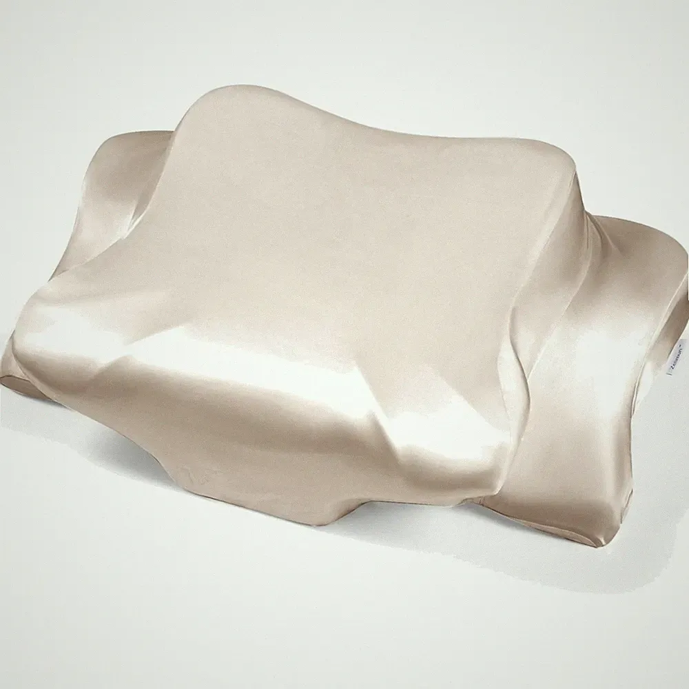 Kissenbezug Satin Memory Foam 63x38cm Orthopädisch Reißverschluss