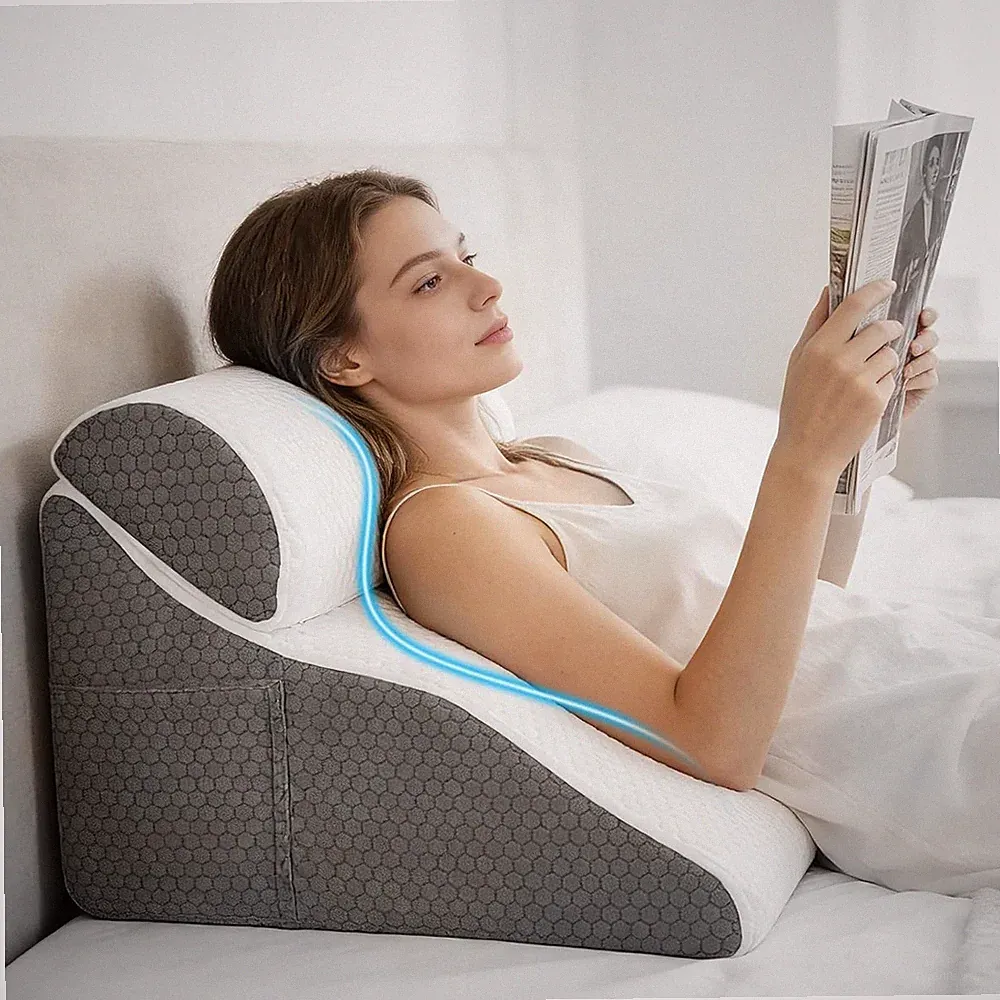 Klappbett Keilkissen Memory Foam verstellbare Neigung orthopädisches Kissen für