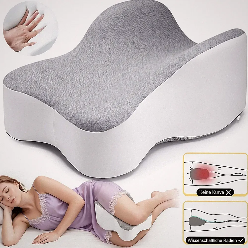 Kniekissen Beinkissen Orthopädisches Memory Schaum Beinkissen für Seitenschläfer