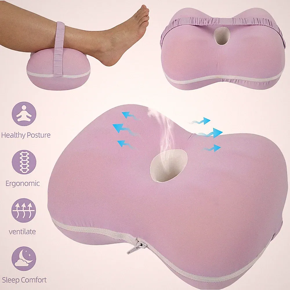 Kniekissen Ergonomisches Knie Kissen Seitenschläferkissen Beinkissen mit Gürtel