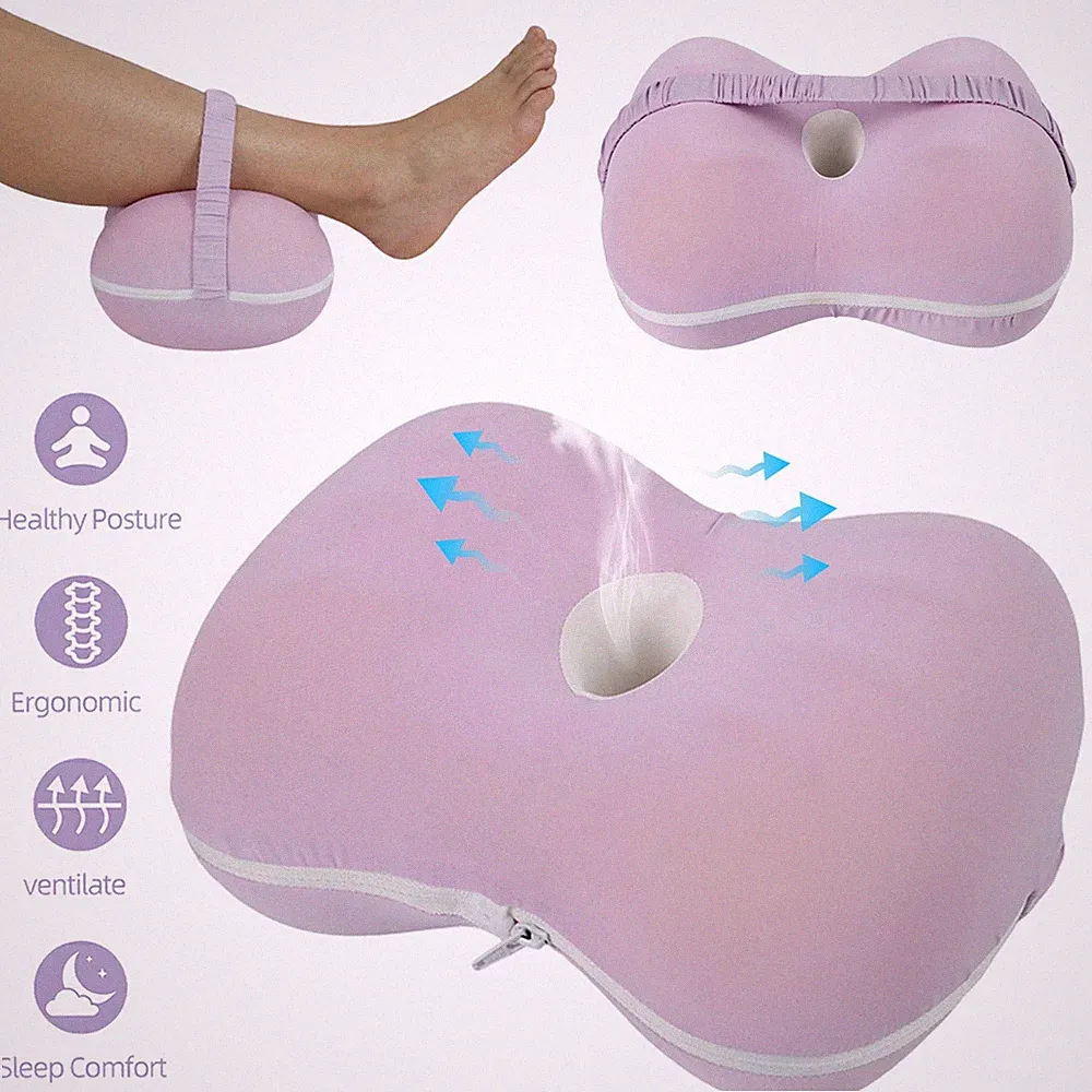 Kniekissen Ergonomisches Knie Kissen Seitenschläferkissen Beinkissen mit Gürtel