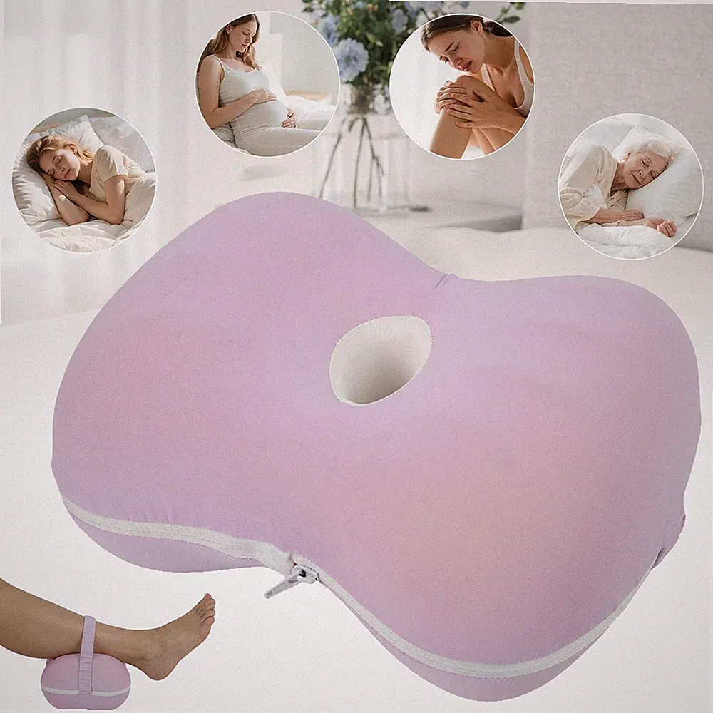 Kniekissen für Seitenschläfer Ergonomisches Hüftkissen Memory Foam Beinkissen