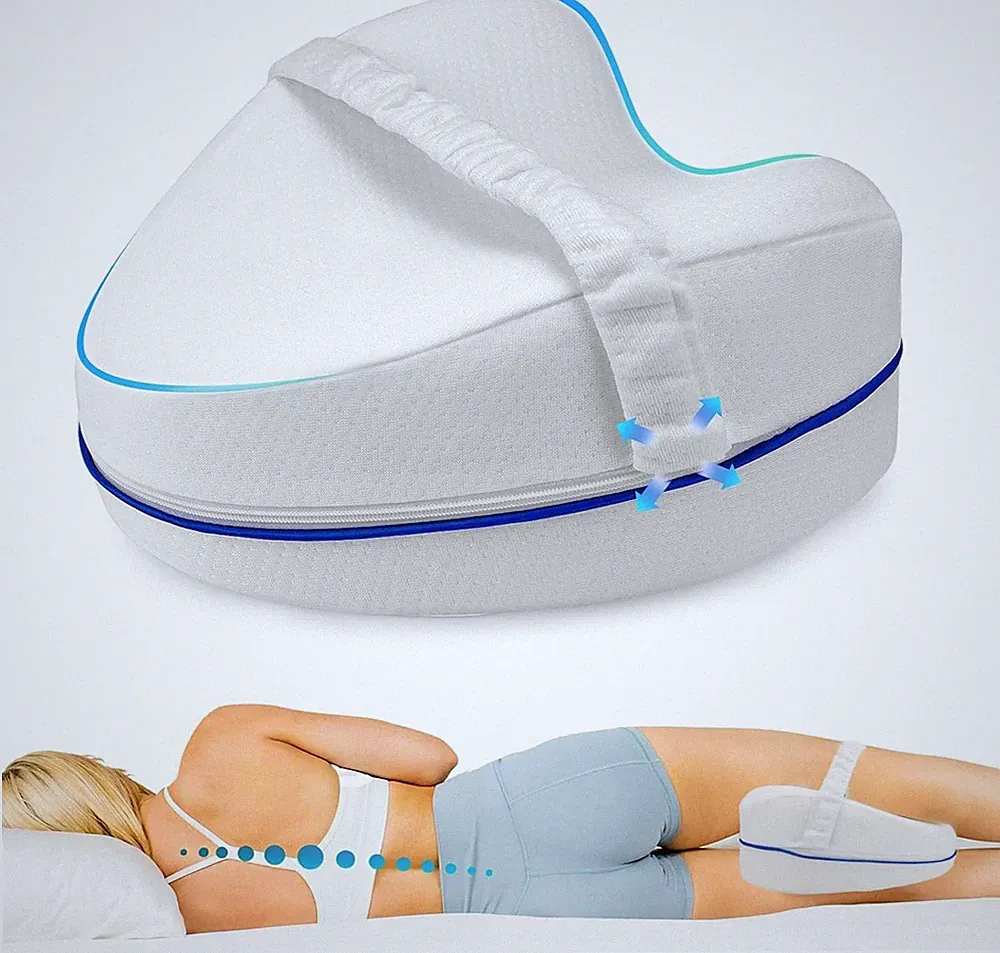 Kniekissen für Seitenschläfer I Orthopädisches Bein-Kissen für schmerzfreien Sch