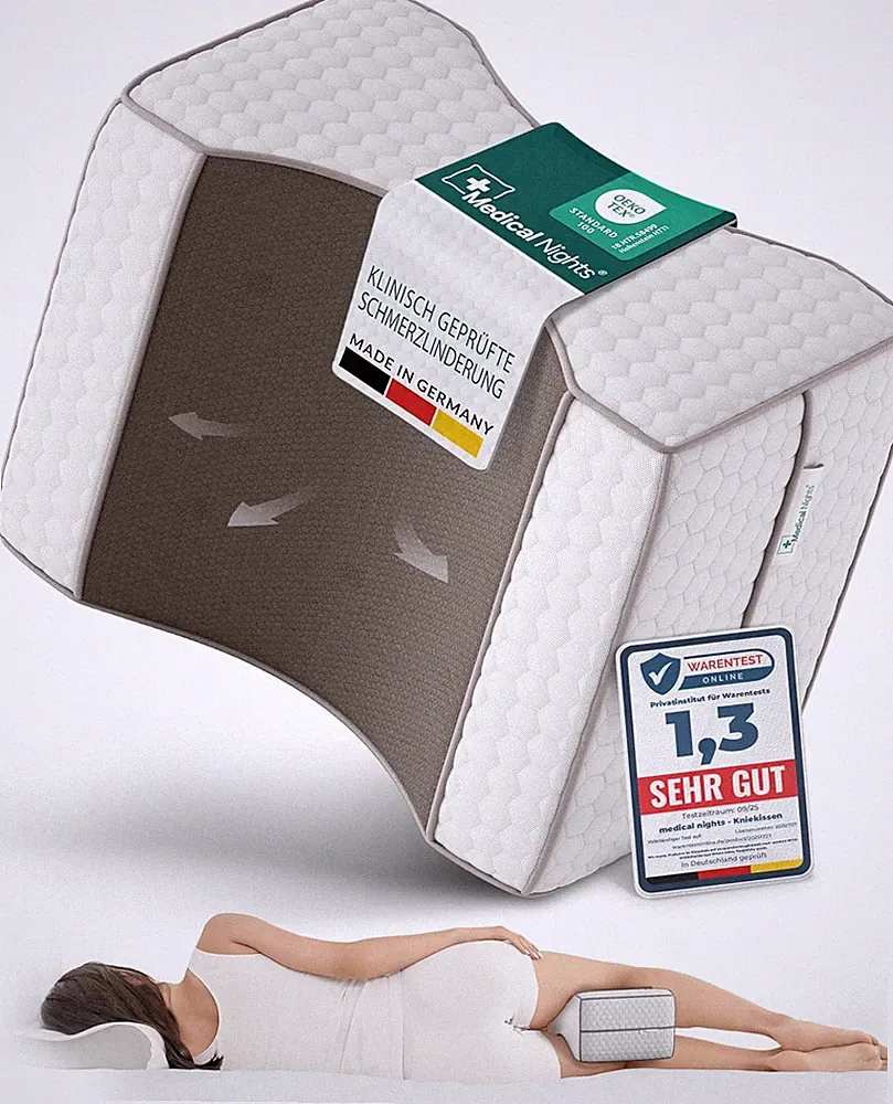 Kniekissen Für Seitenschläfer – Orthopädisches Beinkissen Medizinisch Inspiriert