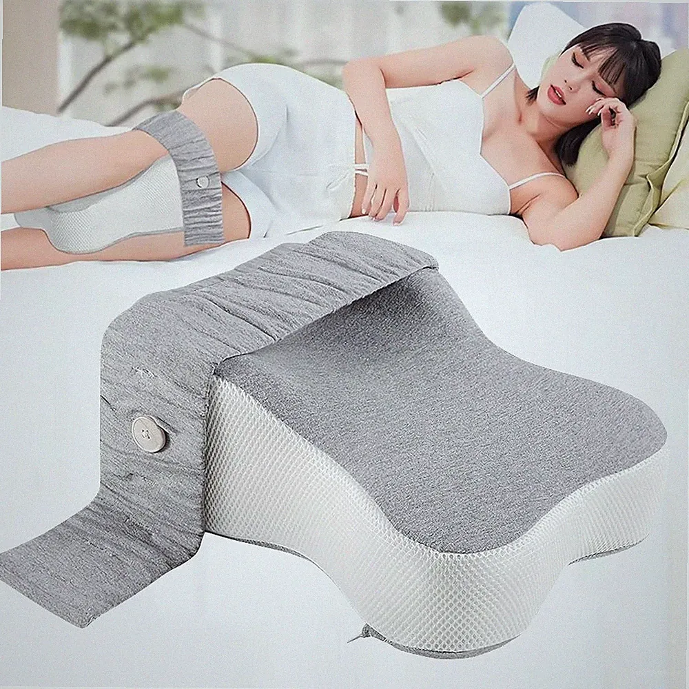 Kniekissen für Seitenschläfer Orthopädisches Kniekissen Beinkissen mit Gürtel