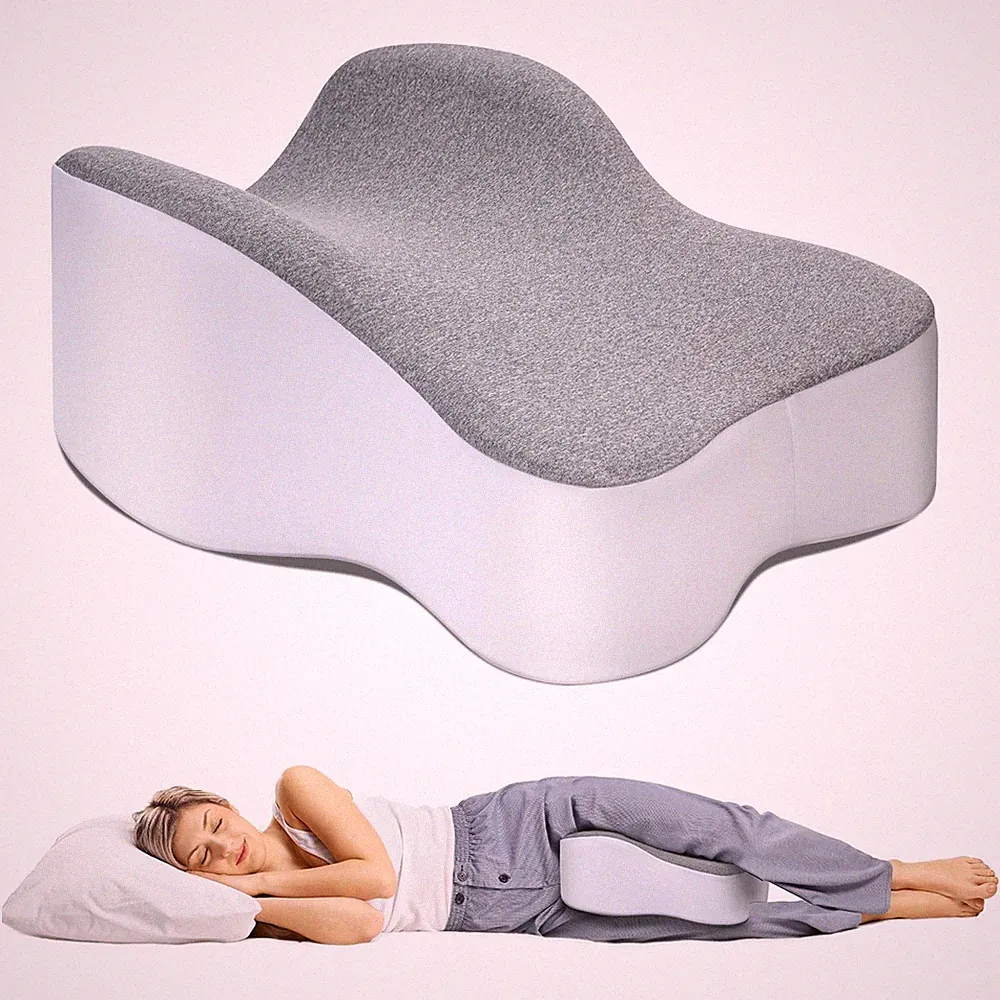 Kniekissen Kniebrett Kniepolster Orthopädisch Premium Tragbar Zum Seitenschlafen
