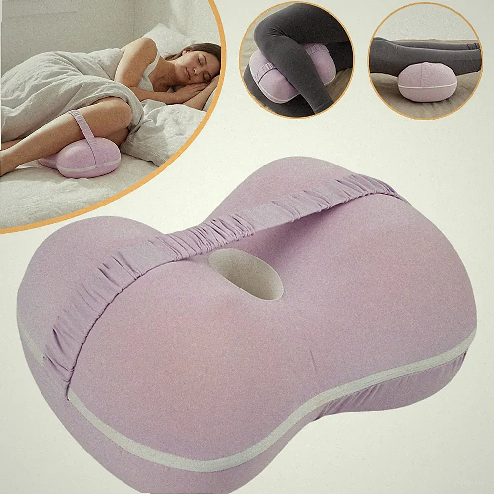 Kniekissen Memory Foam Beinkissen Seitenschläferkissen Knie Stützkissen & Gürtel