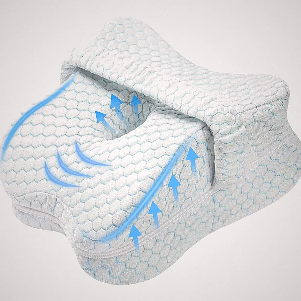 Kniekissen Memory Foam Seitenschläfer Orthopädisches Beinkissen Schwangerschaft