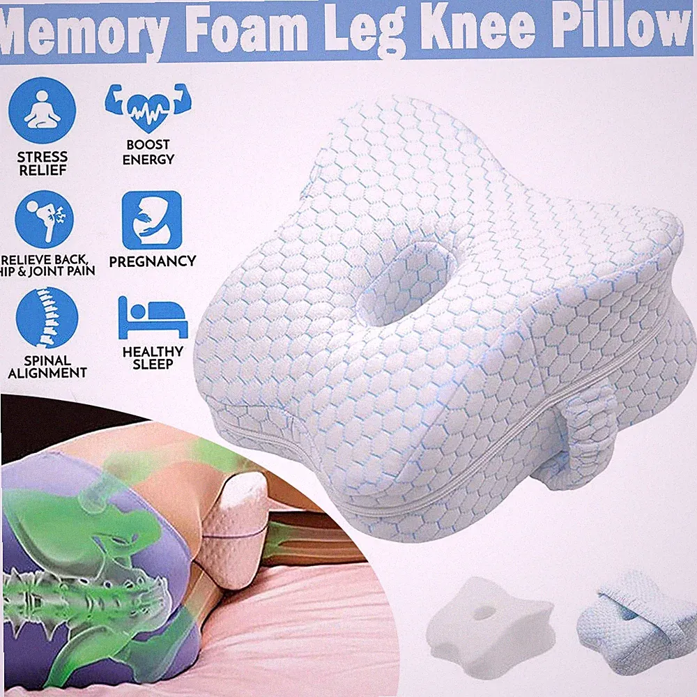 Kniekissen Orthopädisches Gedächtnisschaum Beinkissen Comfort Kniekissen Pillow