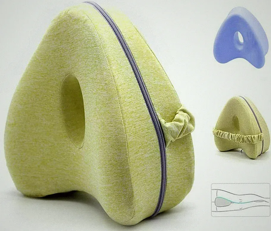Kniekissen Seitenschläfer Leg Pillow zum Schlafen Memory Schaum Orthopädisches