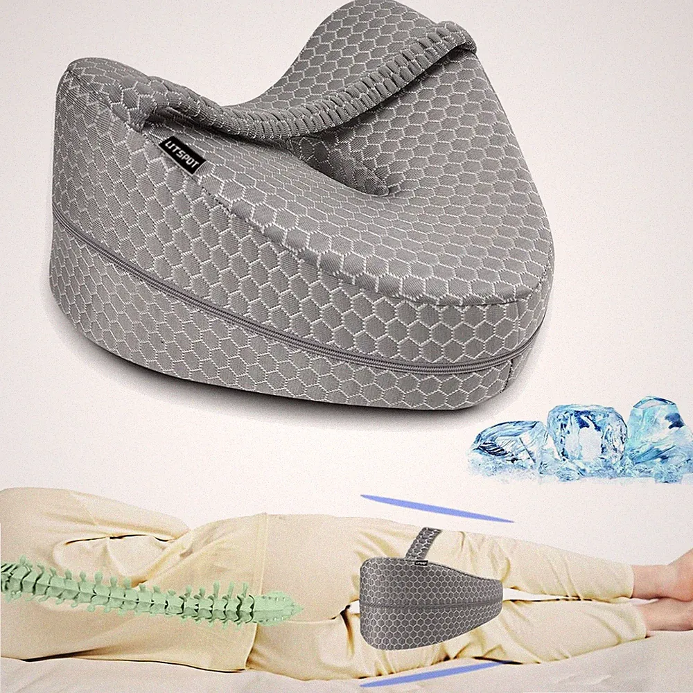 Kniekissen Seitenschläfer Memory Foam ergonomisch luftgepolstert Orthopädisch...