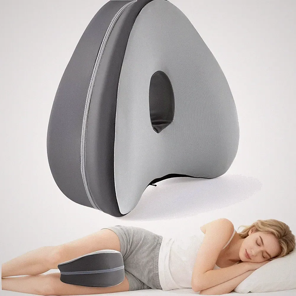 Kniekissen Seitenschläfer Memory Foam orthopädisch, Beinkissen, Hüfte, Rücken
