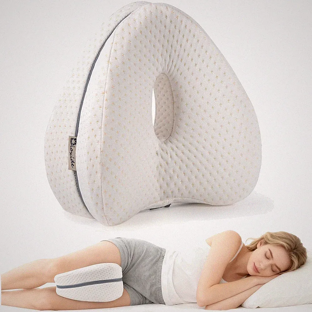 Kniekissen Seitenschläfer Memory Foam orthopädisch Beinkissen Hüftkissen
