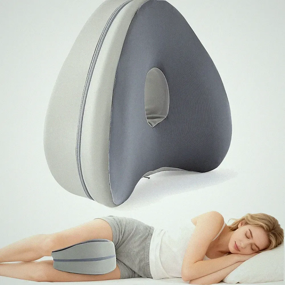 Kniekissen Seitenschläfer Memory Foam orthopädisch ergonomisch für Beine & Rü...