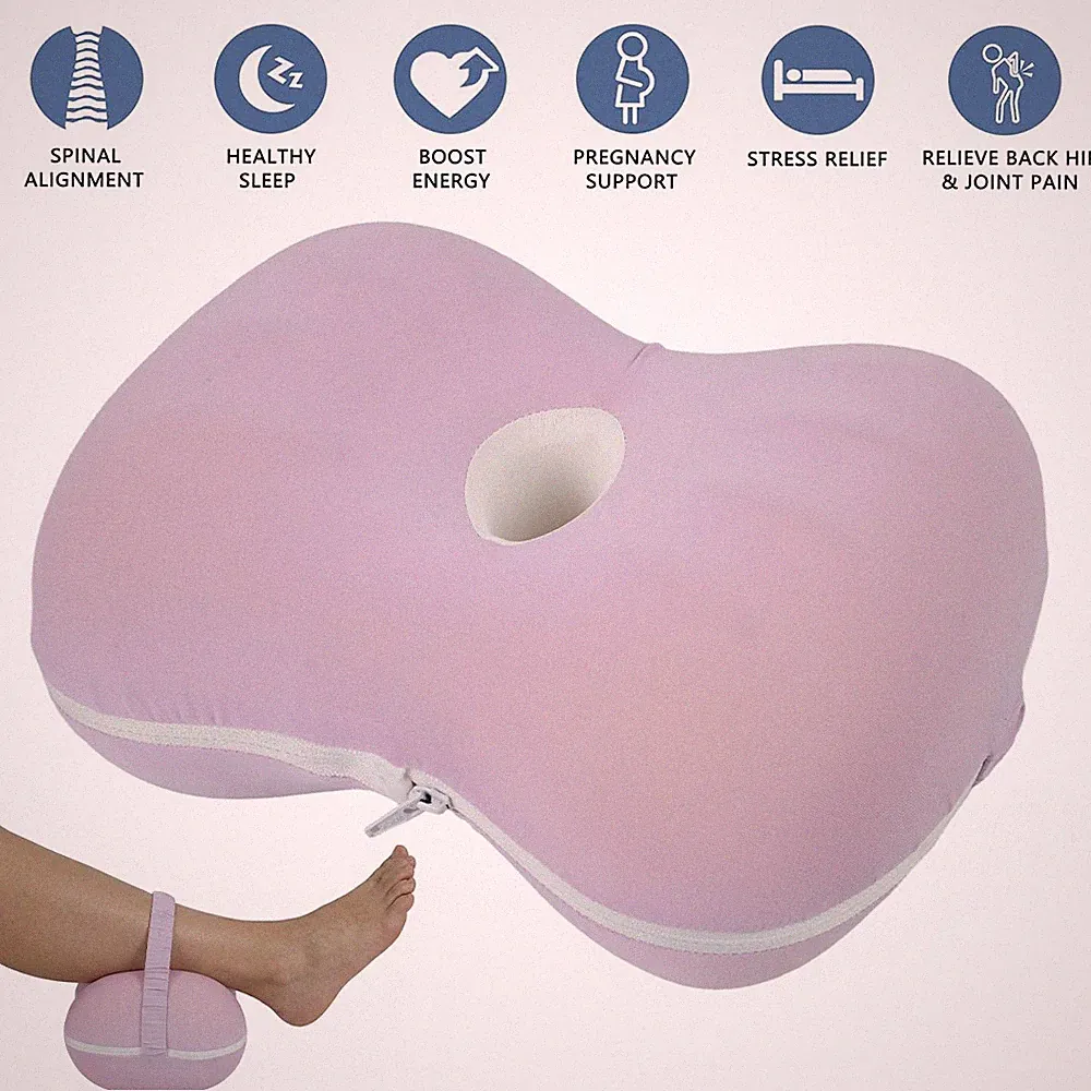 Kniekissen Seitenschläfer Orthopädisches Kissen Memory Foam Seitenschläferkissen