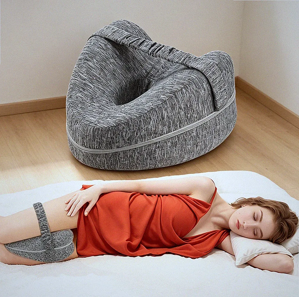 Kniekissen speziell für Seitenschläfer, orthopädisches Beinkissen, ergonomisch