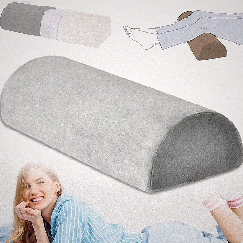Knierolle Lagerungsrolle Memory Foam Beinkissen Halbmond Nackenrolle Keilkissen