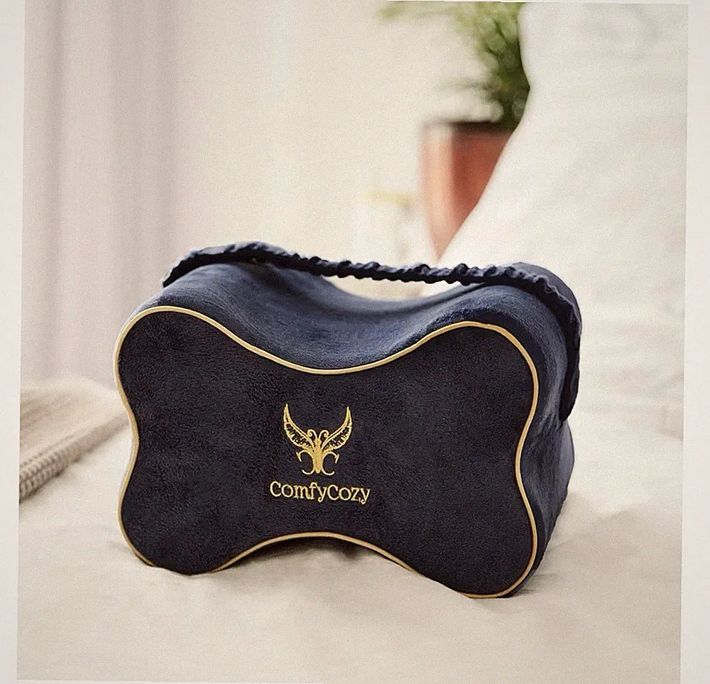Kniestützkissen für Seitenschläfer, Memory Foam, niedriger Rücken, Beine, Hüfte, ComfyCozy