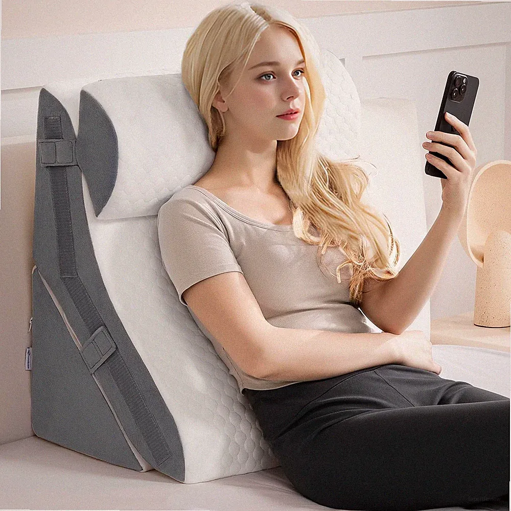 Kohentact 3 in 1 orthopädisches Keilkissen-Set Memory-Schaum verstellbar 9&14 Zoll