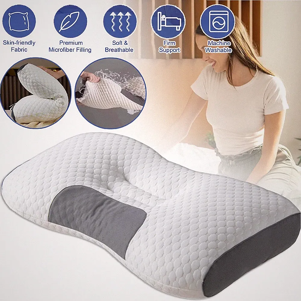 Komfortable Kopfkissen Nackenkissen Orthopädisches Seitenschläferkissen Geschenk