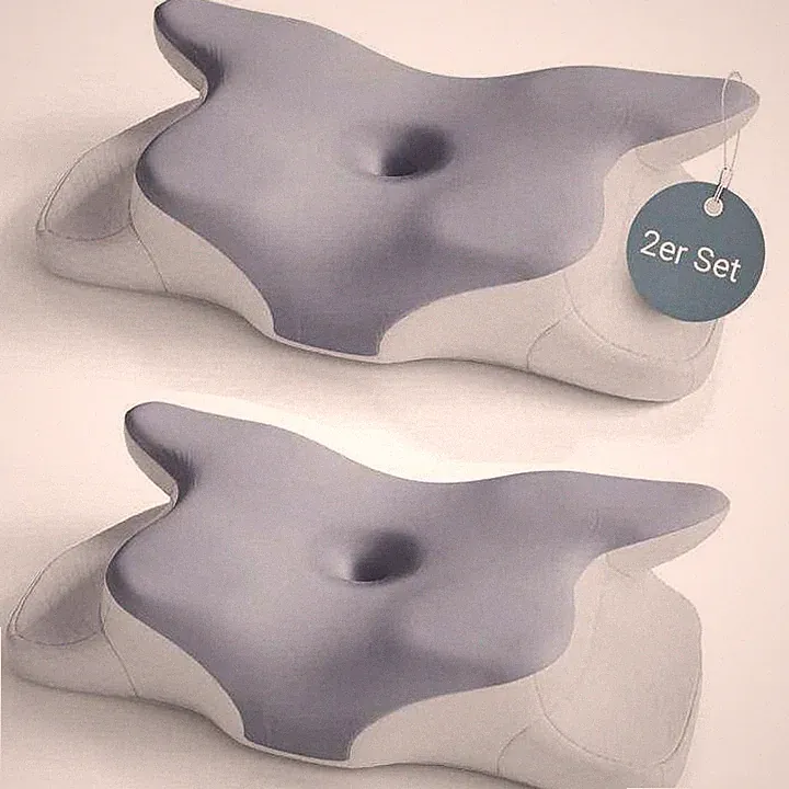 Kopfkissen 2er SET Orthopädisch Kissen Nackenkissen Memory Foam B-WARE