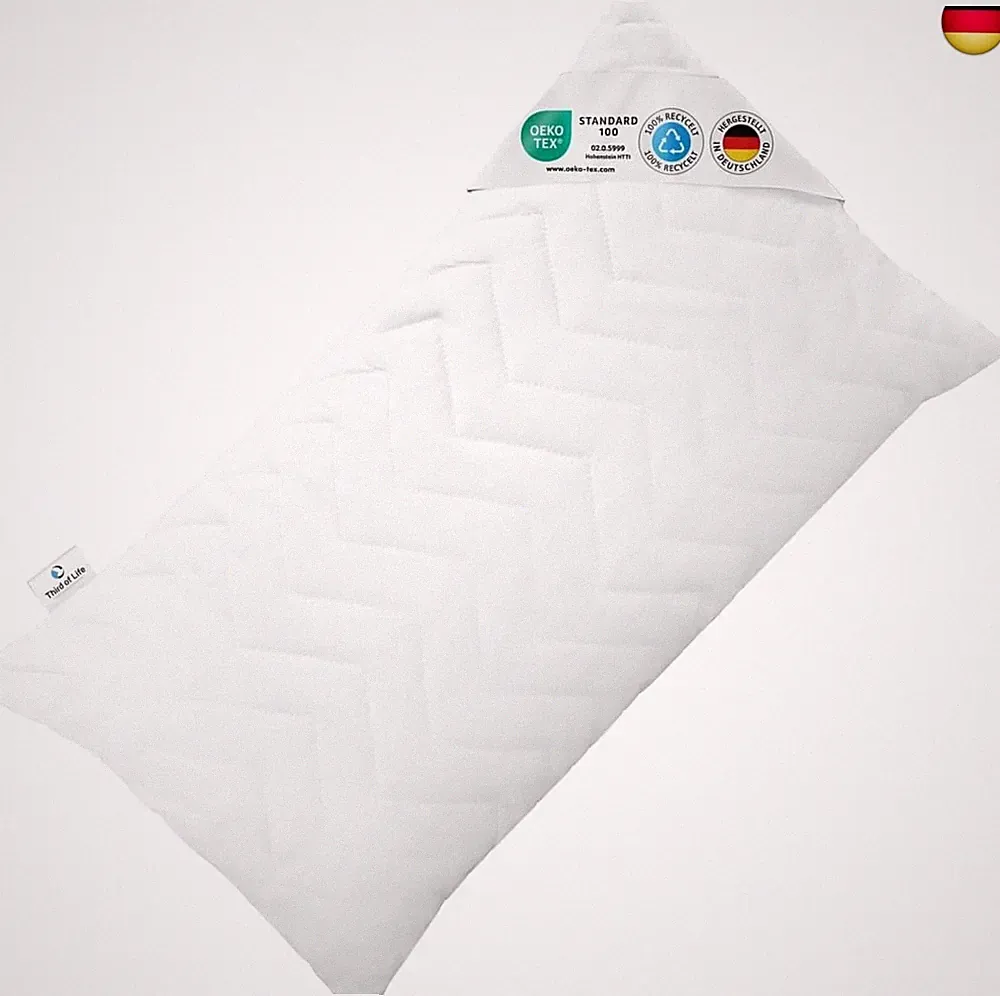 Kopfkissen 50x70 VERDA, 100% nachhaltig & orthopädisch, Schlaf-Kissen 50 x 70 au