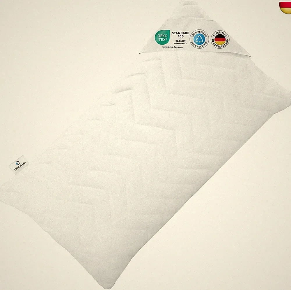 Kopfkissen 50x70 VERDA, 100% nachhaltig & orthopädisch, Schlaf-Kissen 50 x