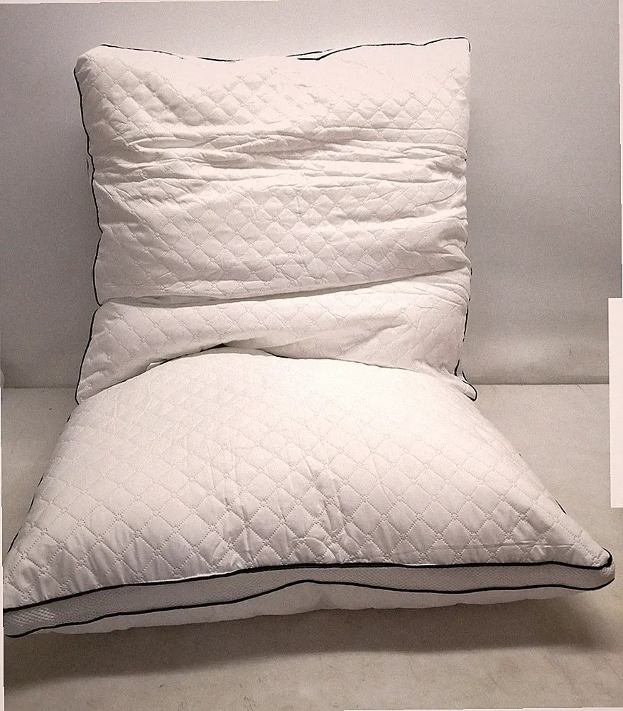 Kopfkissen 80x80 cm 2er Set, orthopaedisches Seitenschlaeferkissen