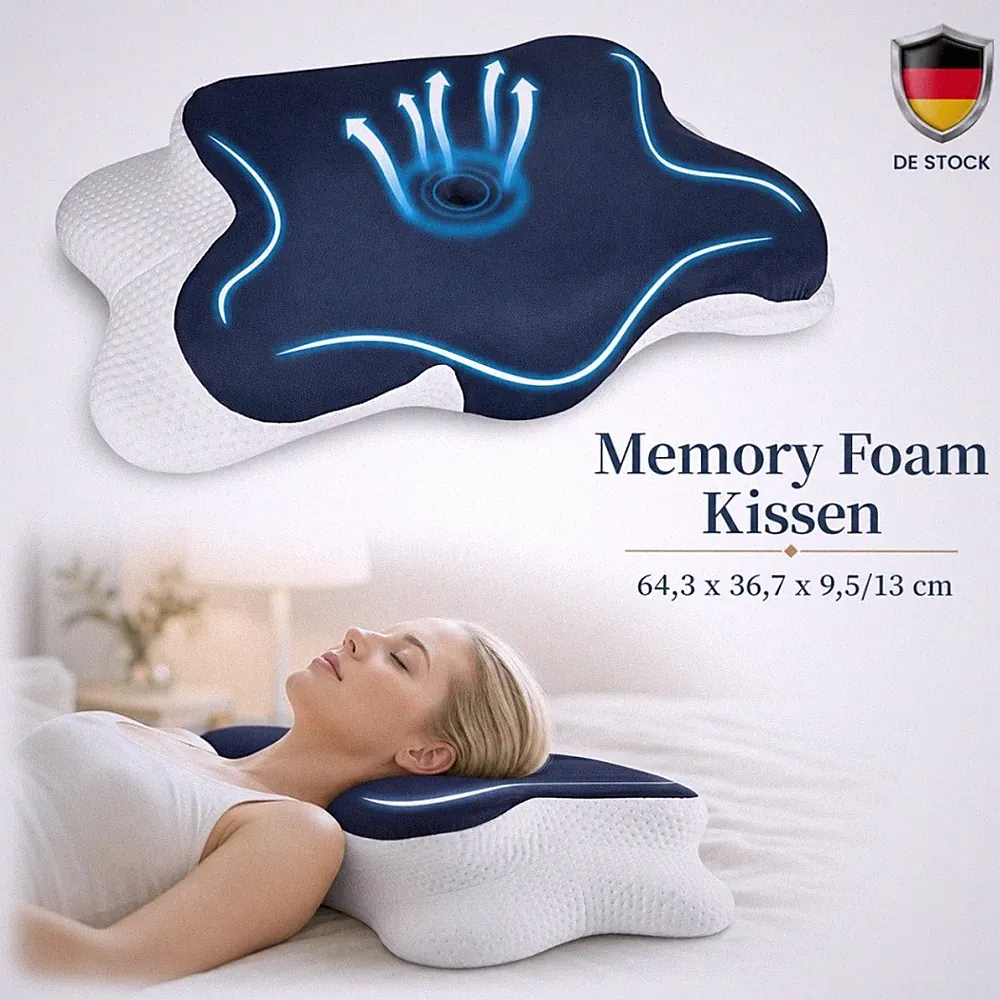 Kopfkissen Kissen Ergonomisch Orthopädisch Seitenschläfer Bauchschläfer Geschenk