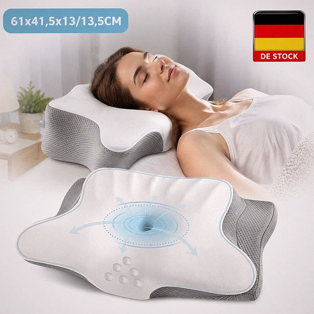 Kopfkissen Memory Ergonomisches Design Orthopädisches Kissen Kühlend DE
