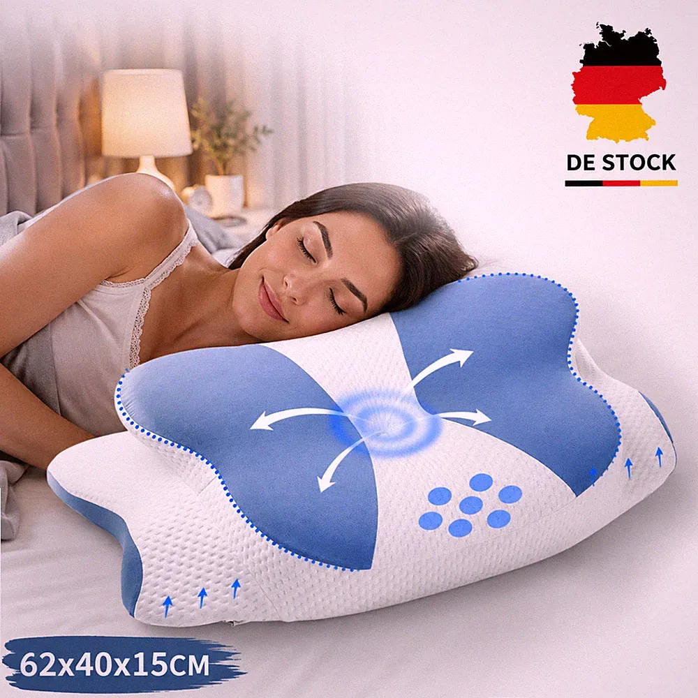 Kopfkissen Memory Foam 62 x 40 cm Nackenstützkissen Für Seitenschläfer Kissen DE