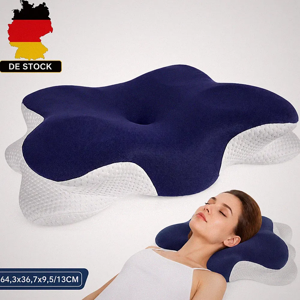 Kopfkissen Memory Foam Bauchschläfer Nackenkissen Orthopädisch Ergonomisches
