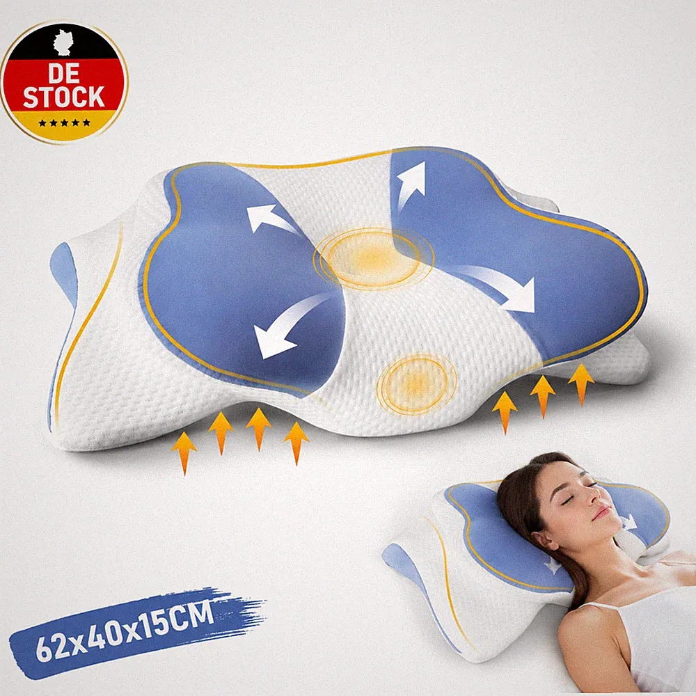 Kopfkissen Memory Foam Ergonomisches Für Rückenschläfer Orthopädisch Kissen DE