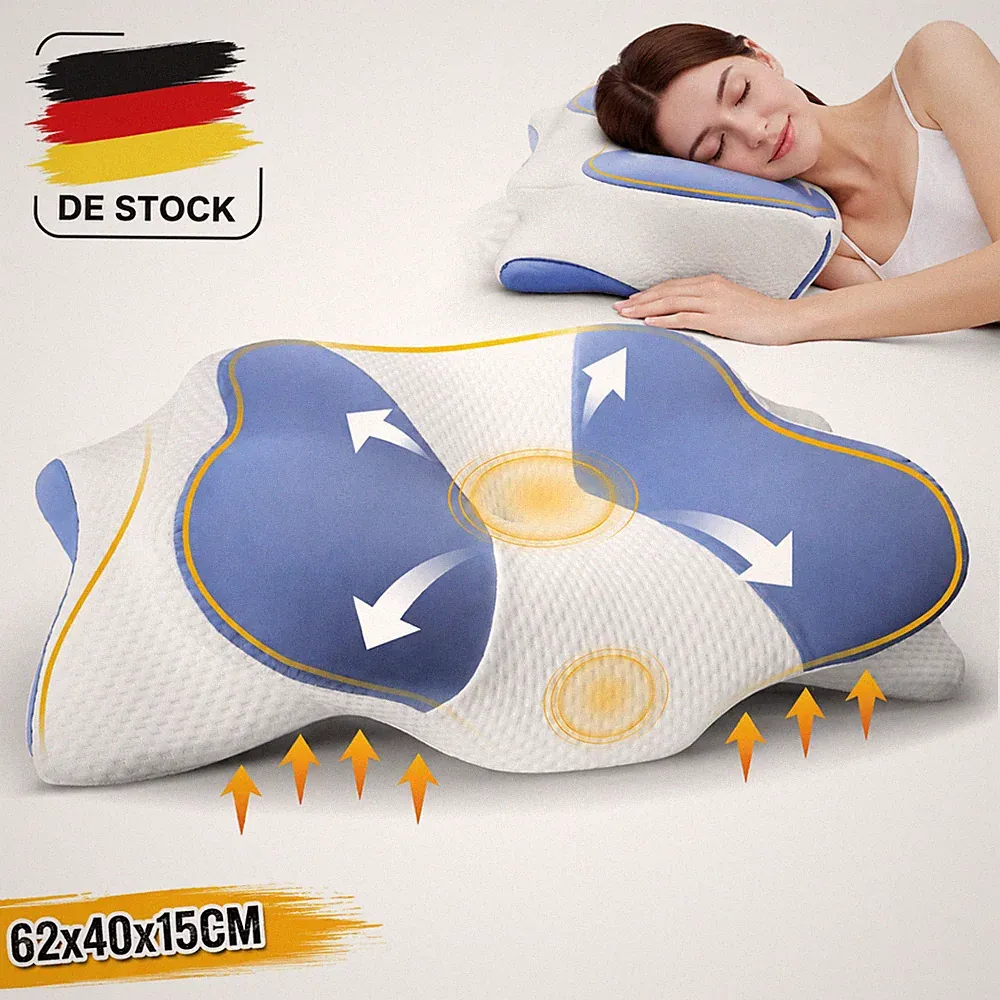 Kopfkissen Memory Foam Ergonomisches Nackenkissen Für Rückenschläfer Kissen DE