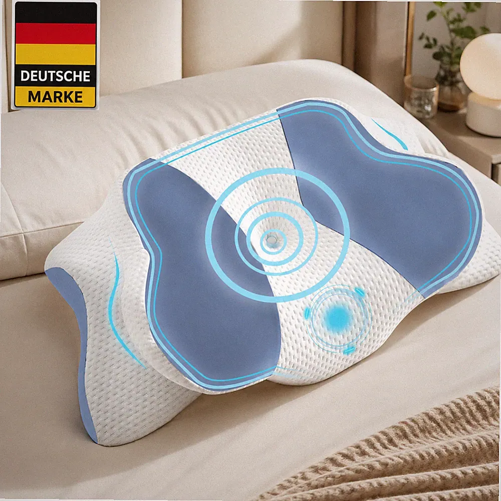 Kopfkissen Memory Foam Für Rückenschläfer Schmetterlingskontur Orthopädisches