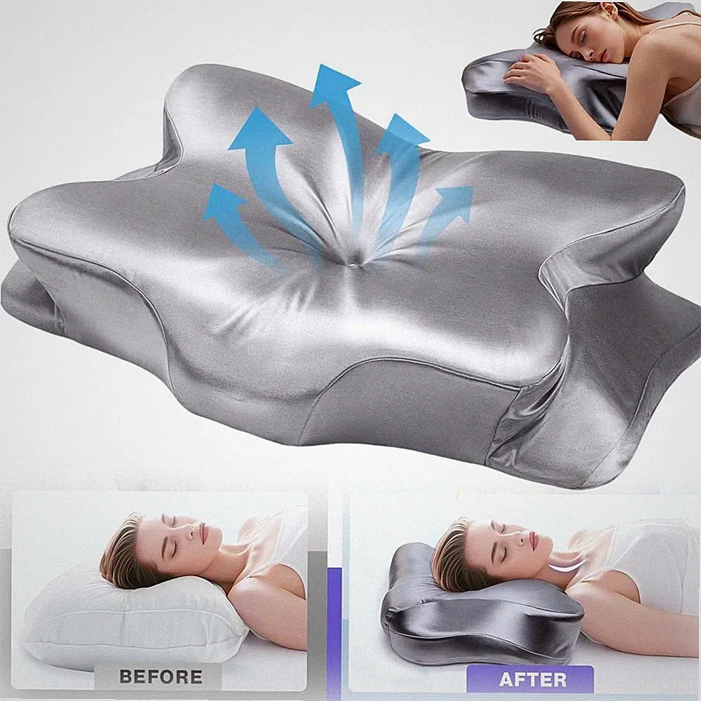 Kopfkissen Memory Foam Kissen, Ergonomisches Kopfkissen Orthopädische Kissen NEU